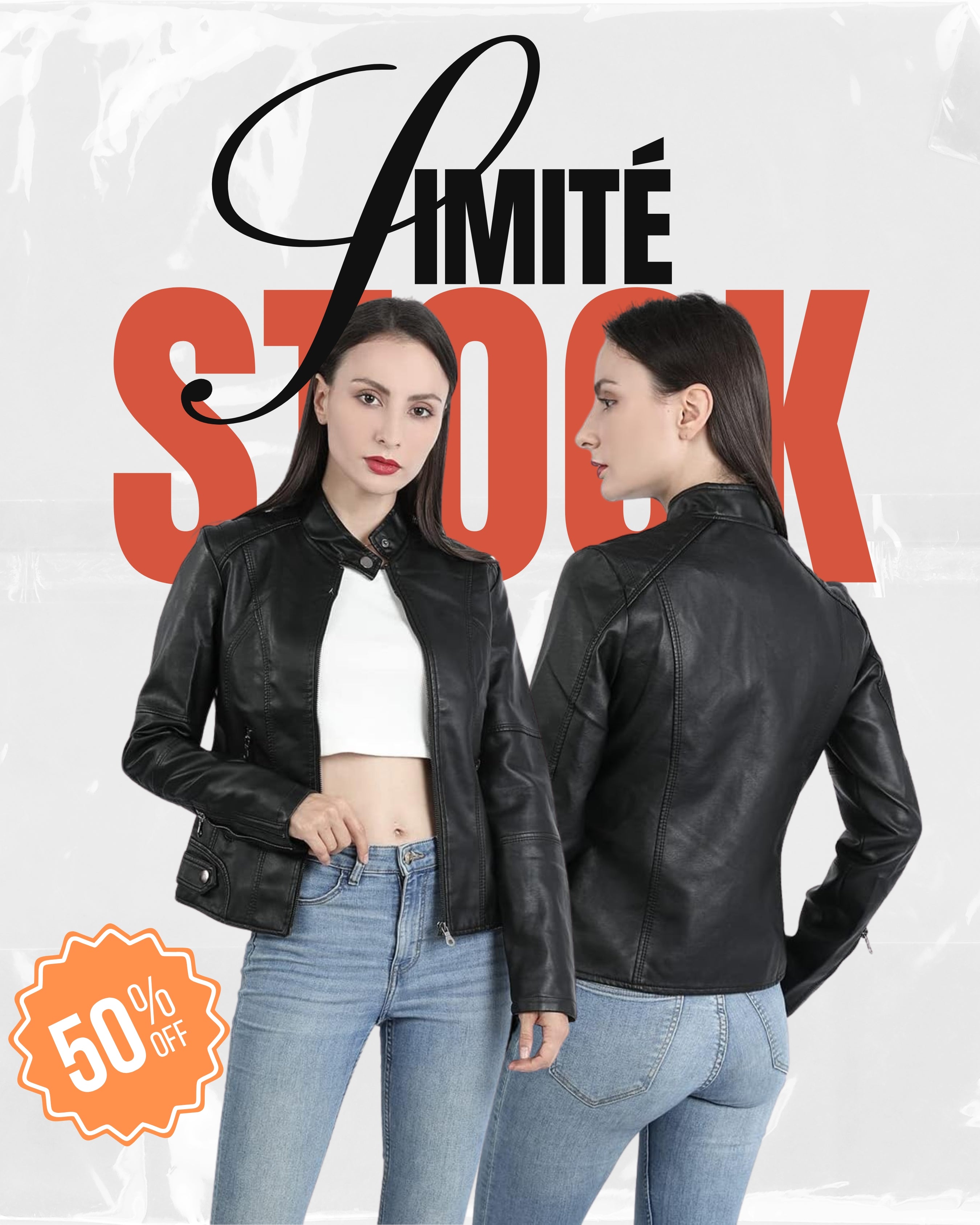 Milena™ - Veste en cuir élégante