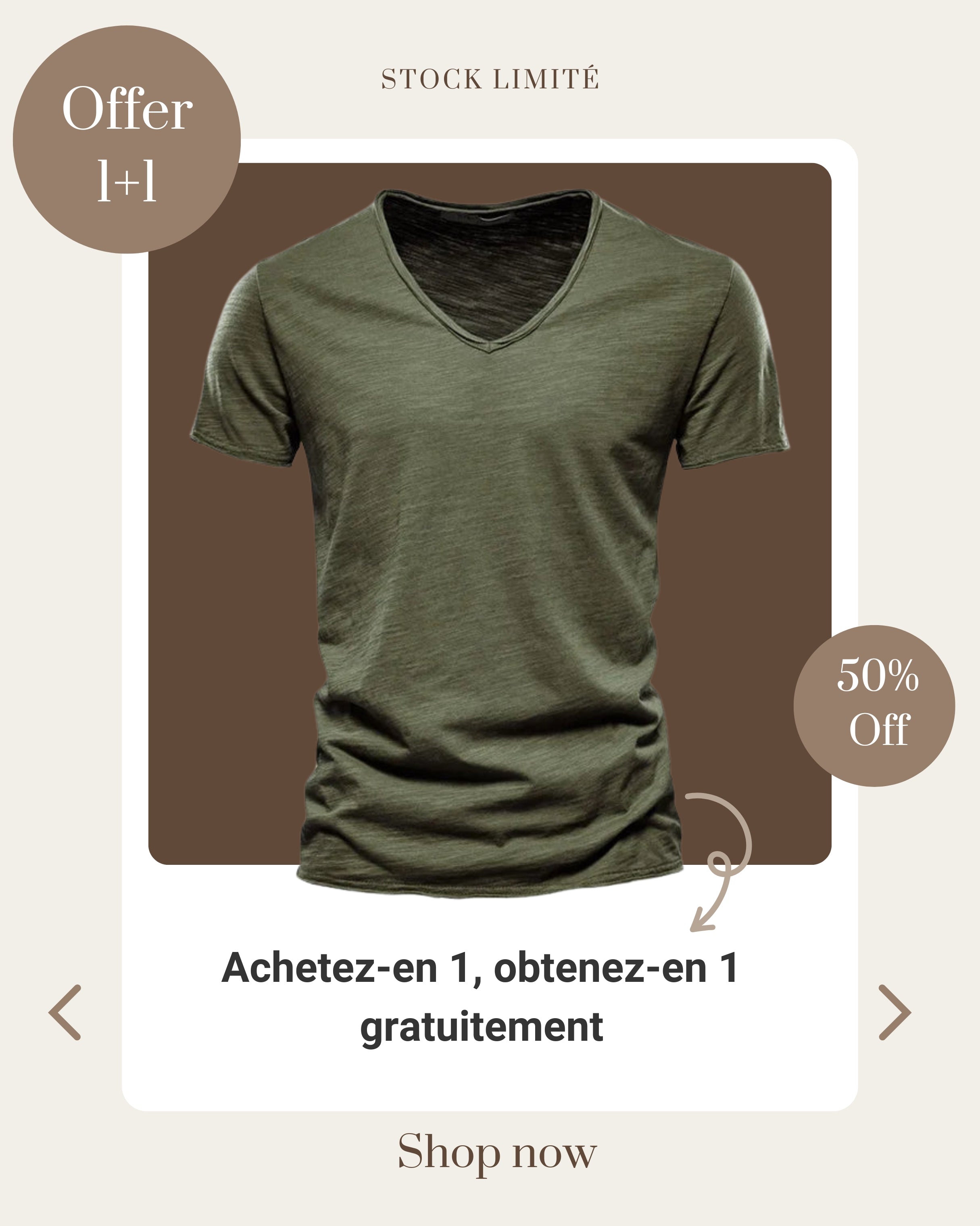 SunnyCotton| Chemise d'été en coton (1+1 GRATUIT)