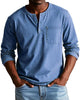Sebastian - Chemise rétro en denim léger de qualité supérieure