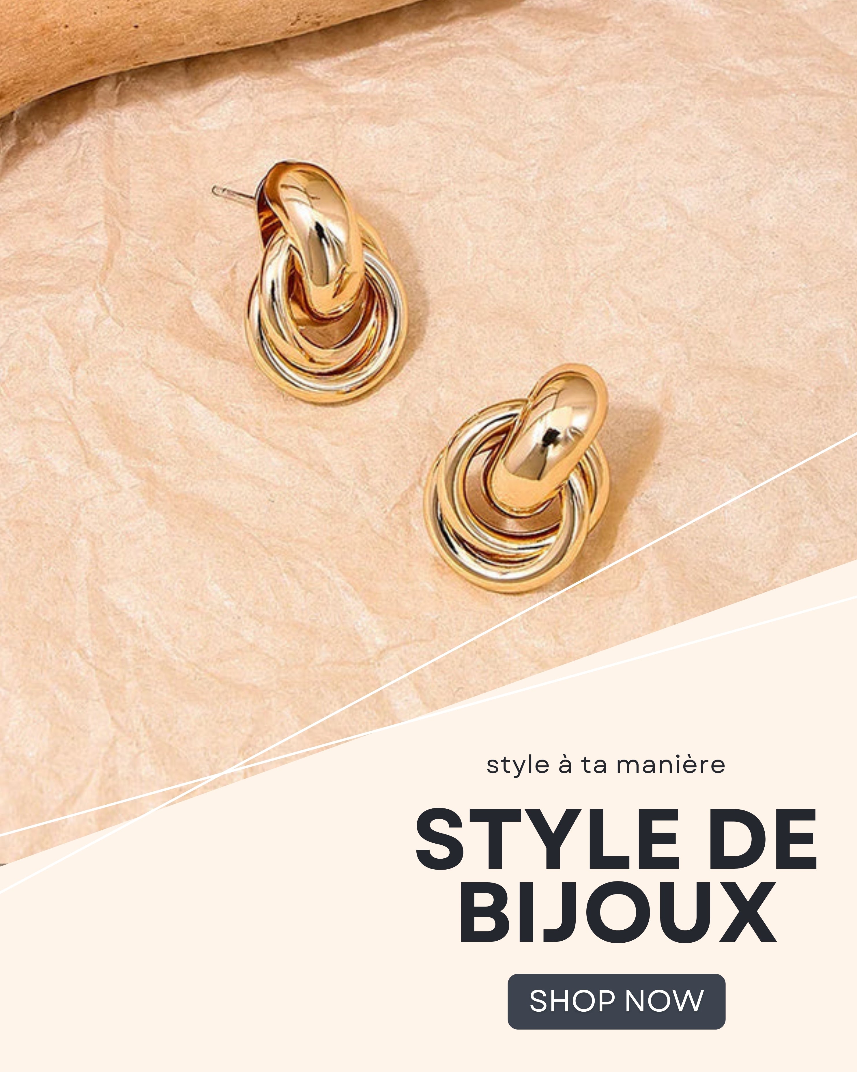 LuxeKnot Hoops – Un Indispensable Chic !