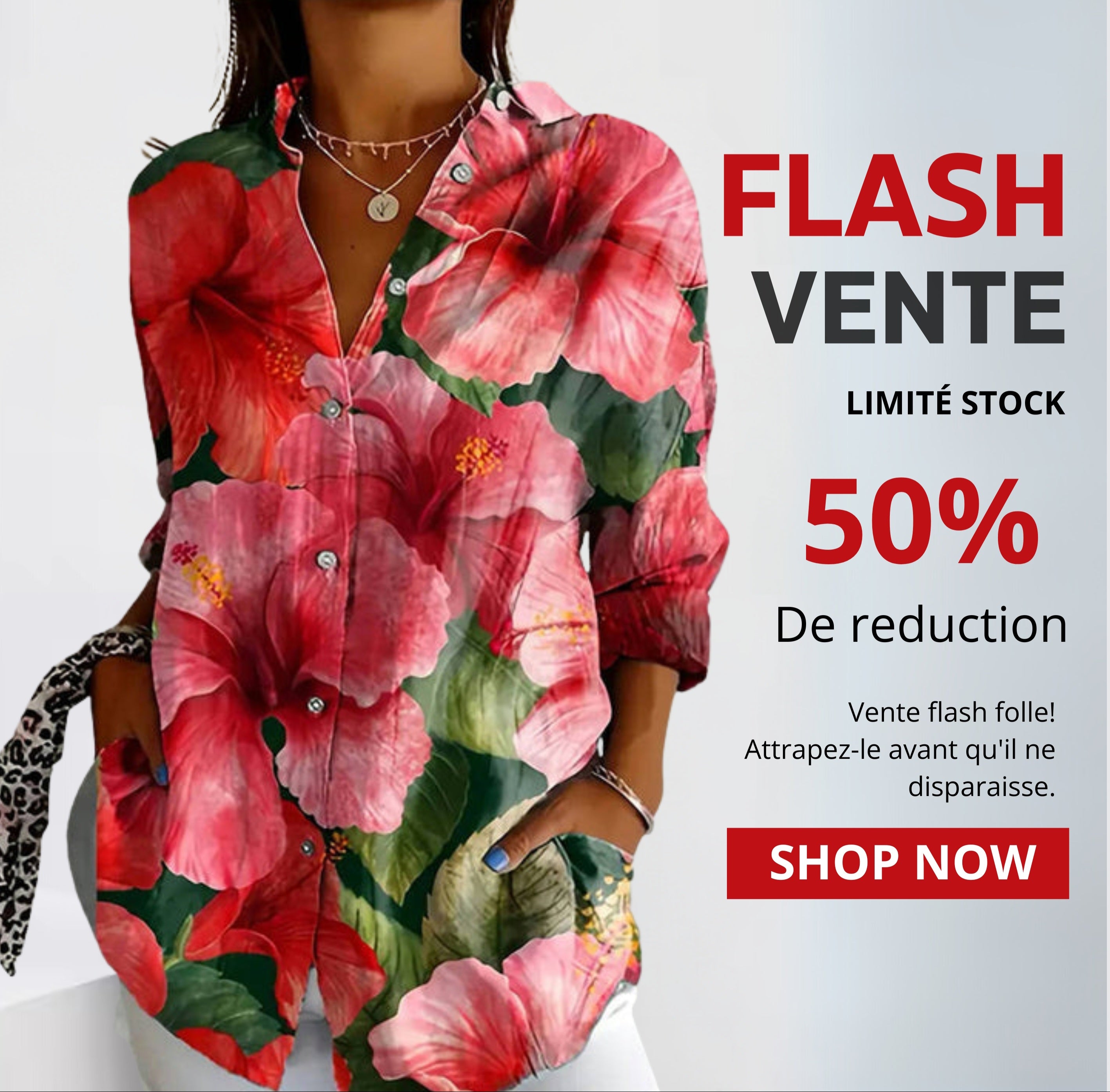 BlossomEra – Chemisier Floral Vintage