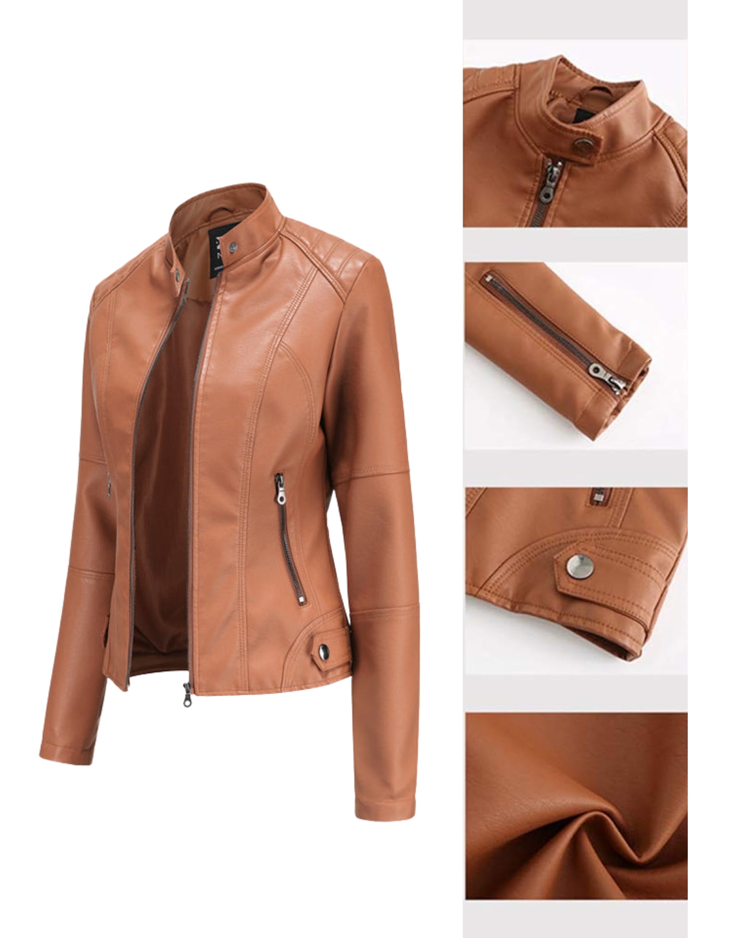 Milena™ - Veste en cuir élégante