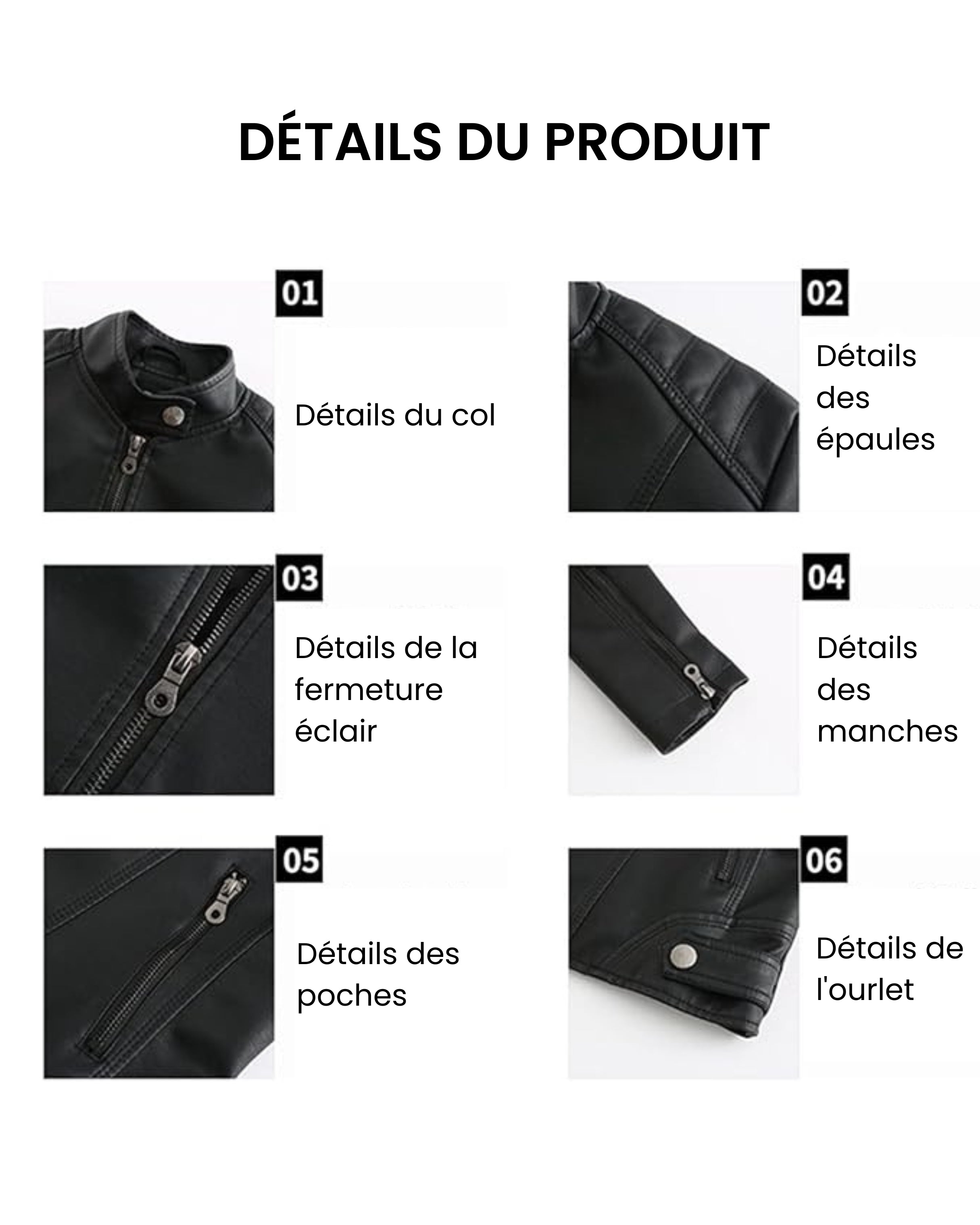 Milena™ - Veste en cuir élégante