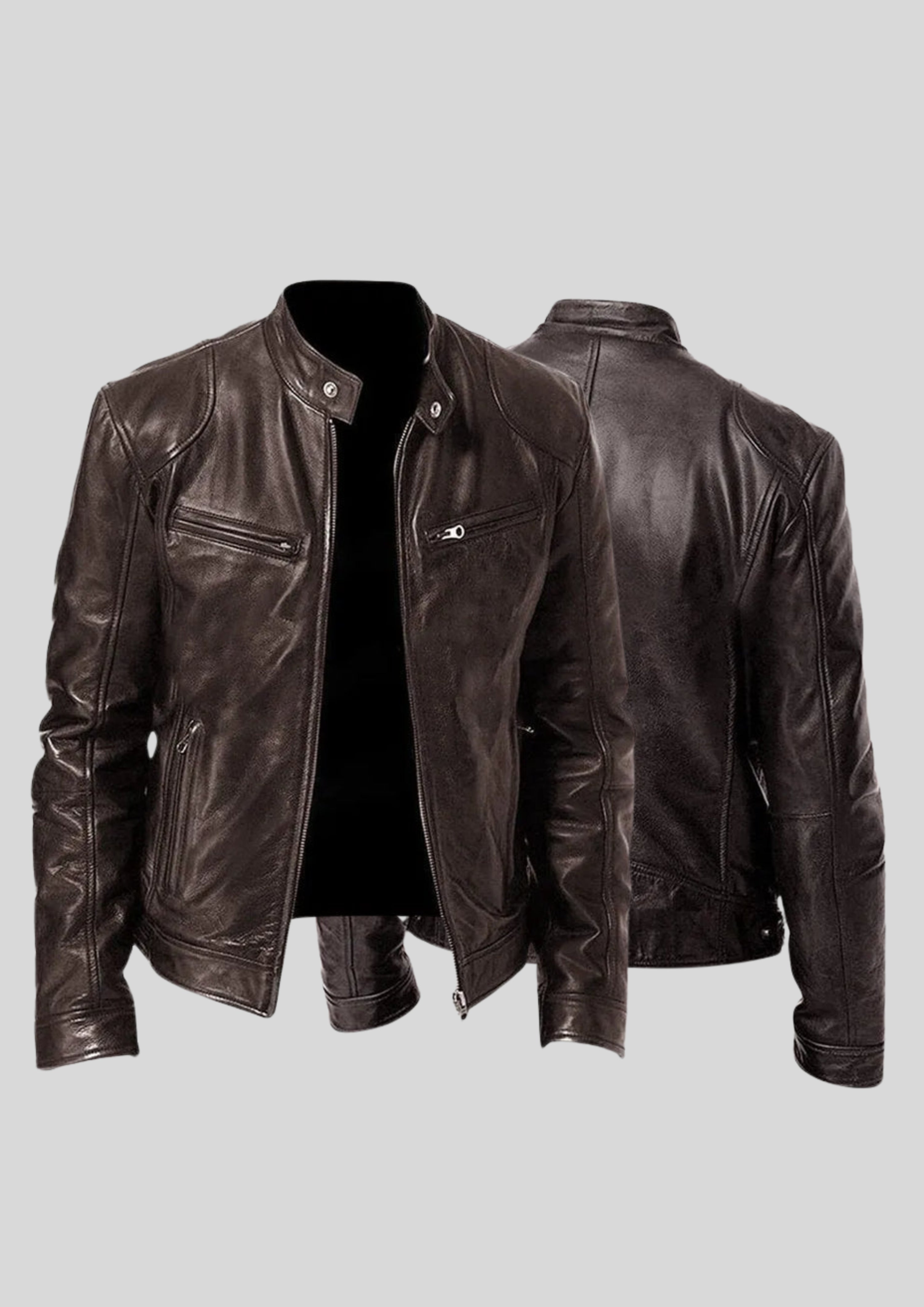 Léandre| Veste en cuir décontractée