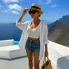 Annemiek™ | Chemisier décontracté style Ibiza