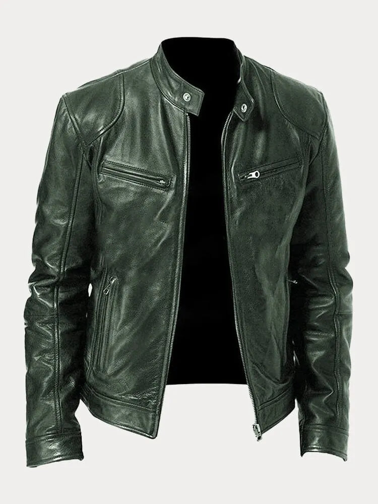 Léandre| Veste en cuir décontractée