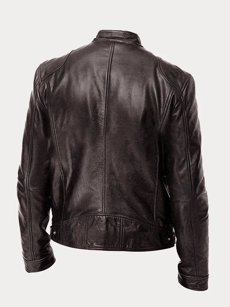 Léandre| Veste en cuir décontractée
