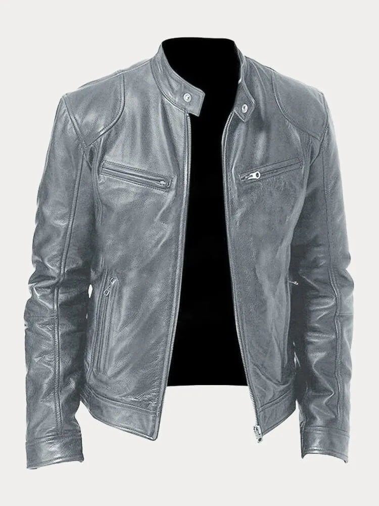 Léandre| Veste en cuir décontractée