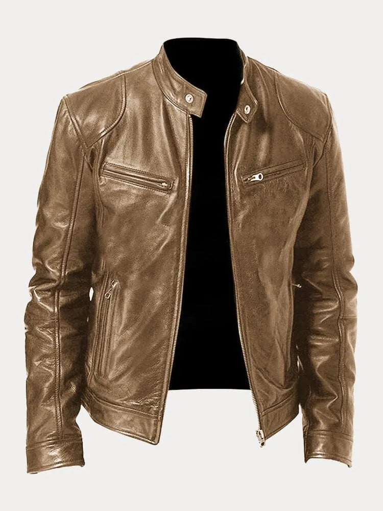 Léandre| Veste en cuir décontractée