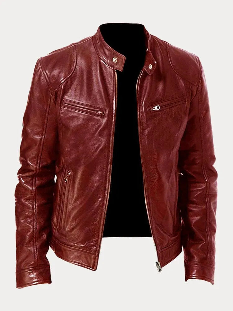 Léandre| Veste en cuir décontractée