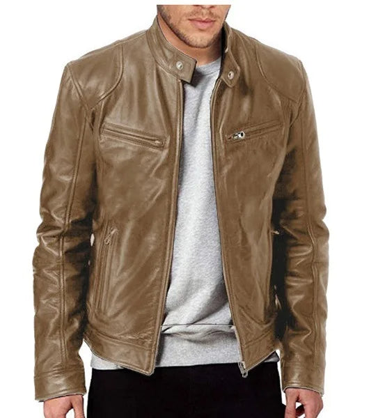 Léandre| Veste en cuir décontractée